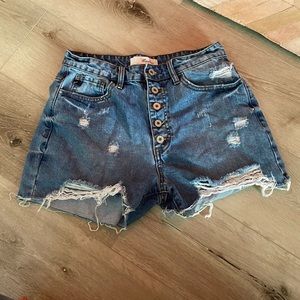 Kancan High Waisted Jean Short